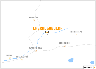 map of Chernosobolka