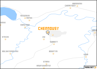 map of Chernousy