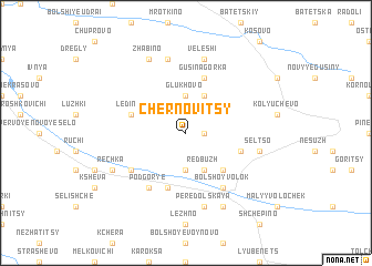 map of Chernovitsy