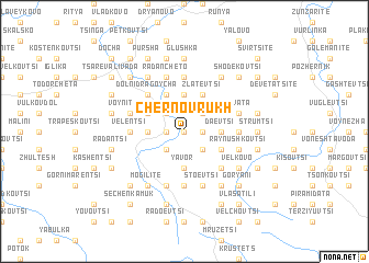 map of Chernovrŭkh