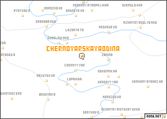 map of Chernoyarskaya Odina