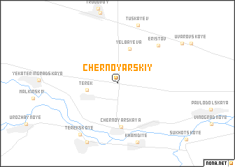 map of Chernoyarskiy