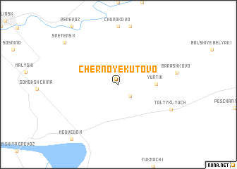 map of Chërnoye Kutovo