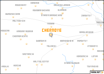 map of Chërnoye