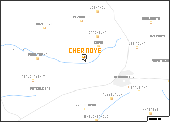 map of Chernoye