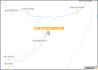 map of Chernozūbovka