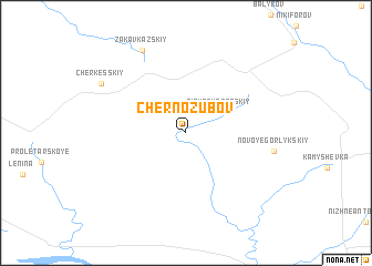 map of Chernozubov