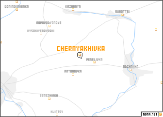 map of Chernyakhivka
