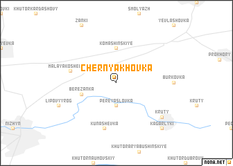 map of Chernyakhovka