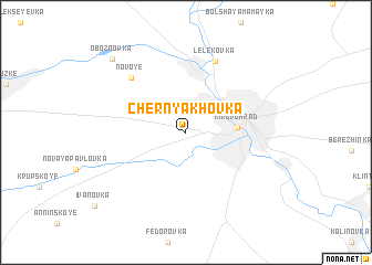 map of Chernyakhovka