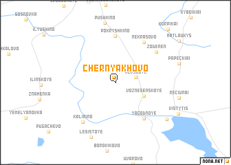 map of Chernyakhovo