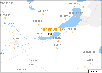 map of Chernyaki