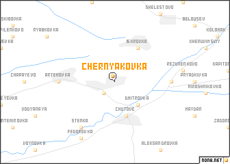 map of Chernyakovka