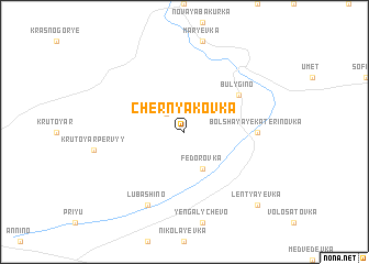 map of Chernyakovka