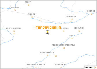 map of Chernyakovo