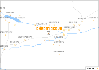 map of Chernyakovo