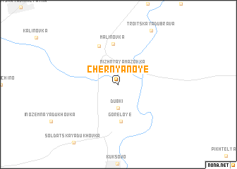 map of Chernyanoye