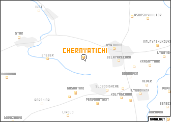 map of Chernyatichi