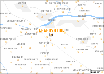 map of Chernyatino