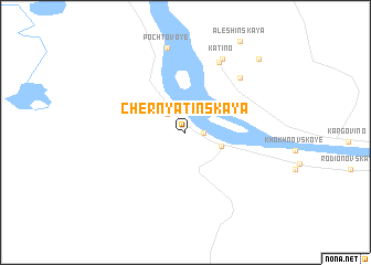 map of Chernyatinskaya