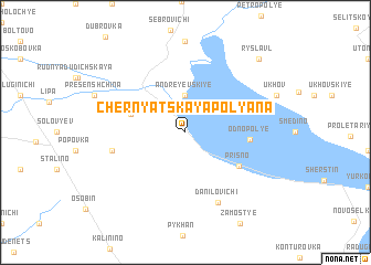 map of Chernyatskaya Polyana