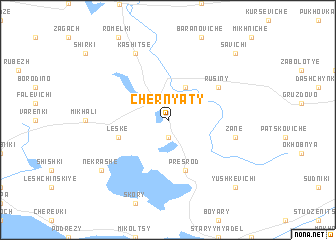 map of Chernyaty