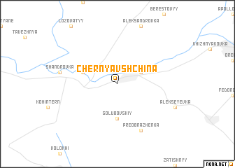 map of Chernyavshchina