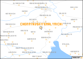 map of Chernyavskiye Malynichi