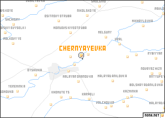 map of Chernyayevka