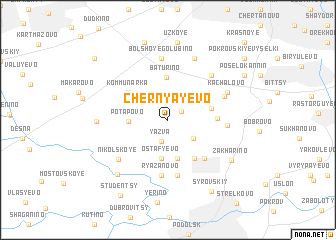 map of Chernyayevo