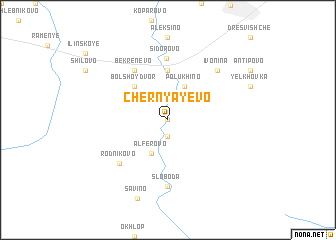 map of Chernyayevo