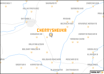map of Chernyshëvka