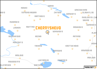 map of Chernyshëvo