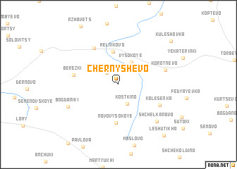 map of Chernyshëvo