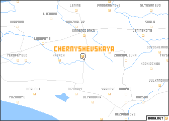 map of Chernyshevskaya