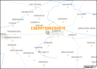 map of Chernyshevskoye