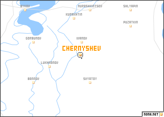 map of Chernyshëv