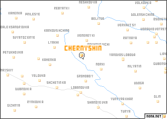 map of Chernyshin