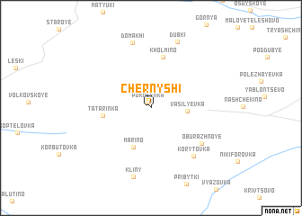 map of Chernyshi