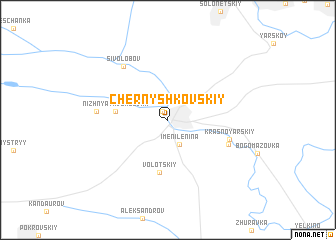 map of Chernyshkovskiy