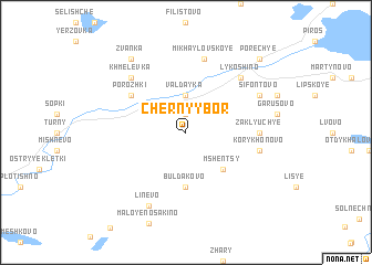 map of Chërnyy Bor