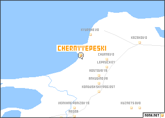 map of Chërnyye Peski