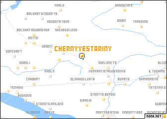 map of Chërnyye Stariny