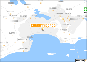 map of Chërnyy Gorod