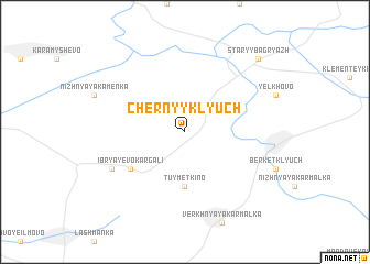 map of Chërnyy Klyuch