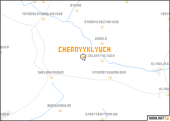 map of Chërnyy Klyuch