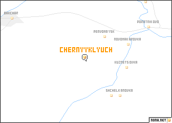 map of Chërnyy Klyuch