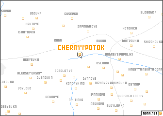 map of Chërnyy Potok