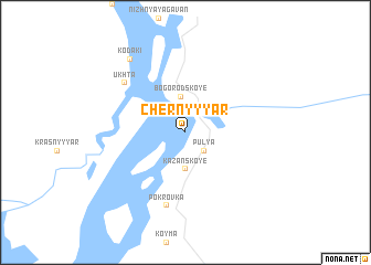 map of Chërnyy Yar