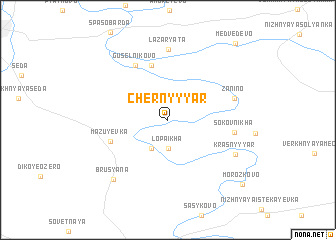 map of Chërnyy Yar